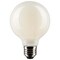 6Pk - Satco 4.5w G25 Globe LED 2700K E26 Medium Base White Dimmable - 40w equiv